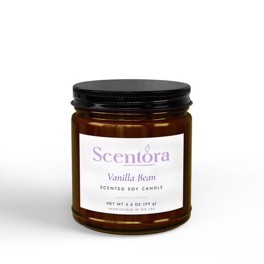 Hand-Poured Scented Soy Candle - Scentora