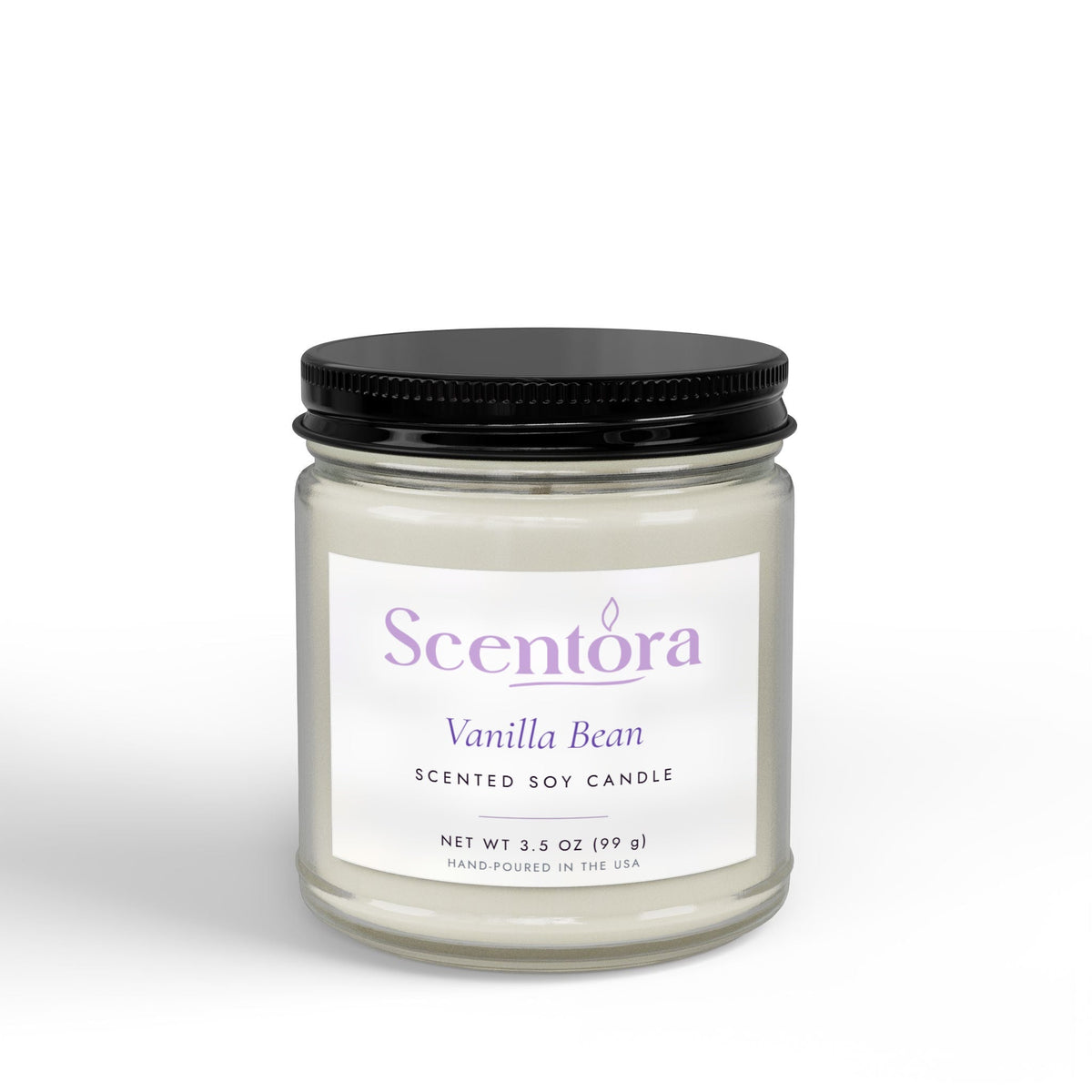 Hand-Poured Scented Soy Candle - Scentora