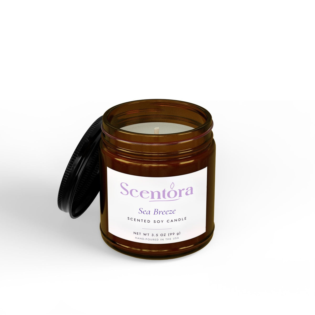 Hand-Poured Scented Soy Candle - Scentora
