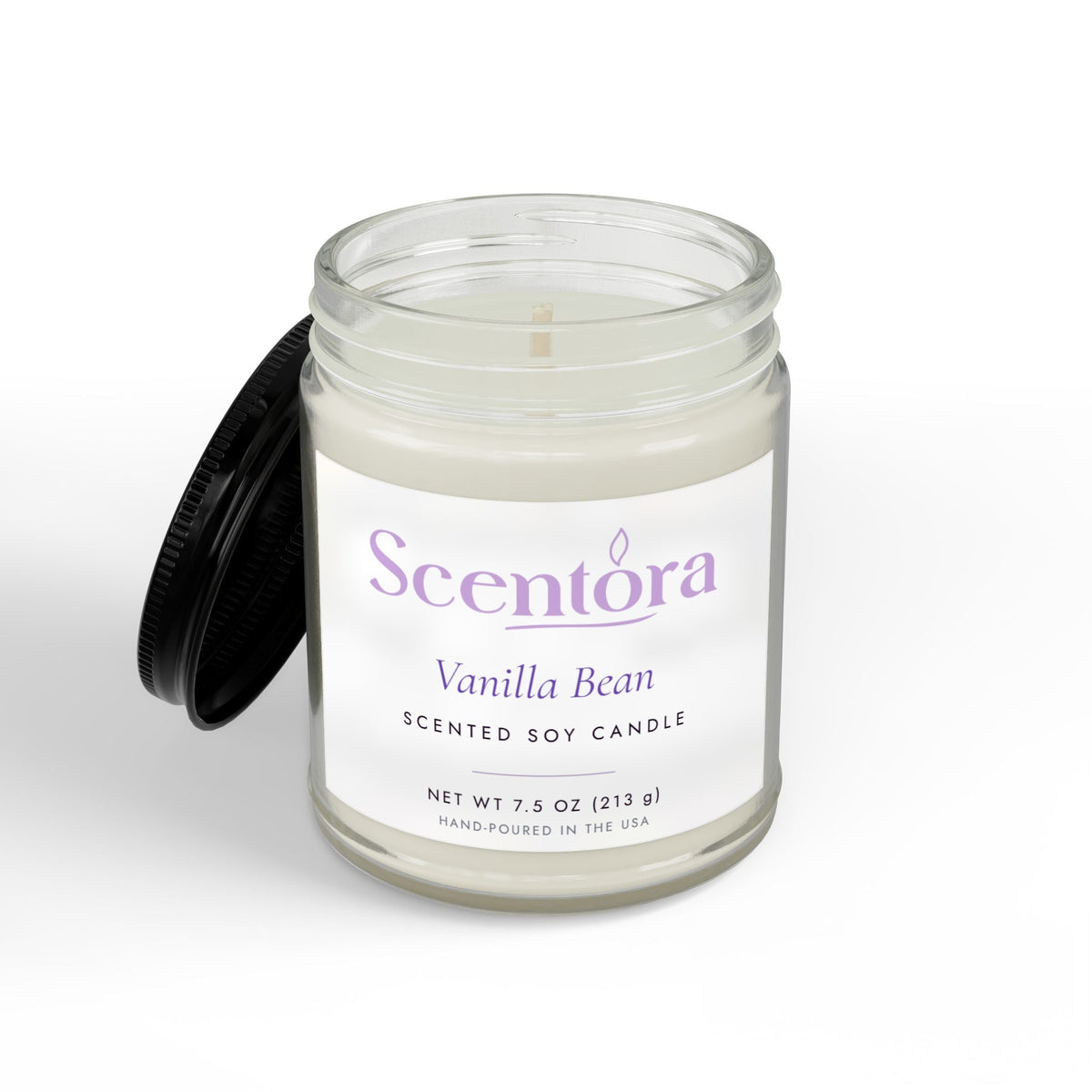 Hand-Poured Scented Soy Candle - Scentora