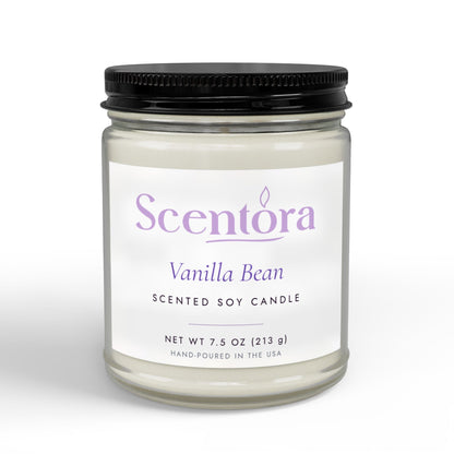Hand-Poured Scented Soy Candle - Scentora