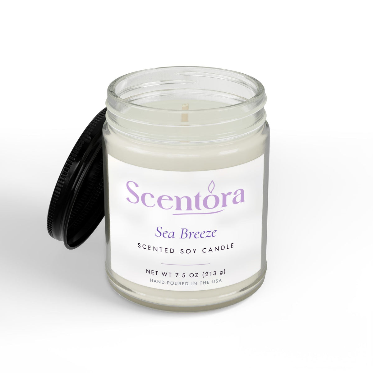 Hand-Poured Scented Soy Candle - Scentora