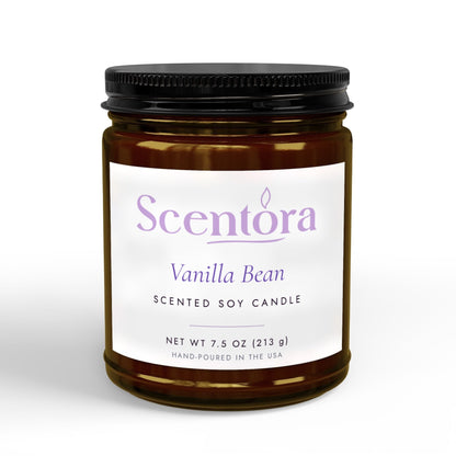 Hand-Poured Scented Soy Candle - Scentora