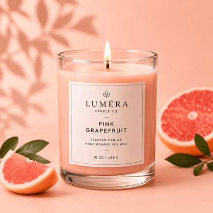 Scented Candle Pink Grapefruit - Luméra